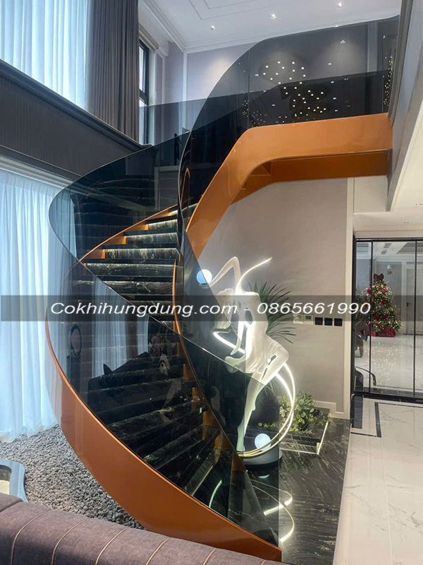 mẫu cầu thang xoắn ốc đẹp MS65