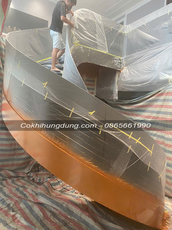 mẫu cầu thang xoắn ốc đẹp MS28