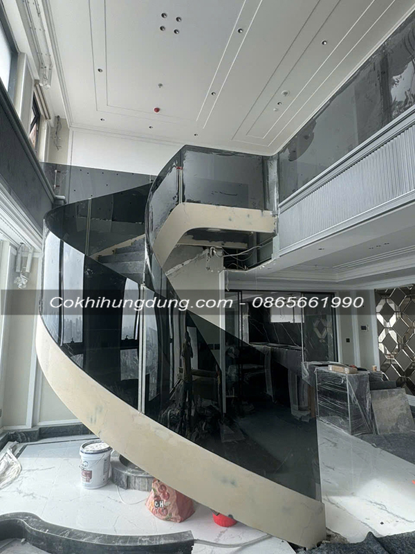mẫu cầu thang xoắn ốc đẹp MS30