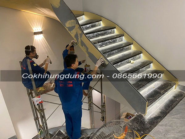 mẫu cầu thang xoắn ốc đẹp 20