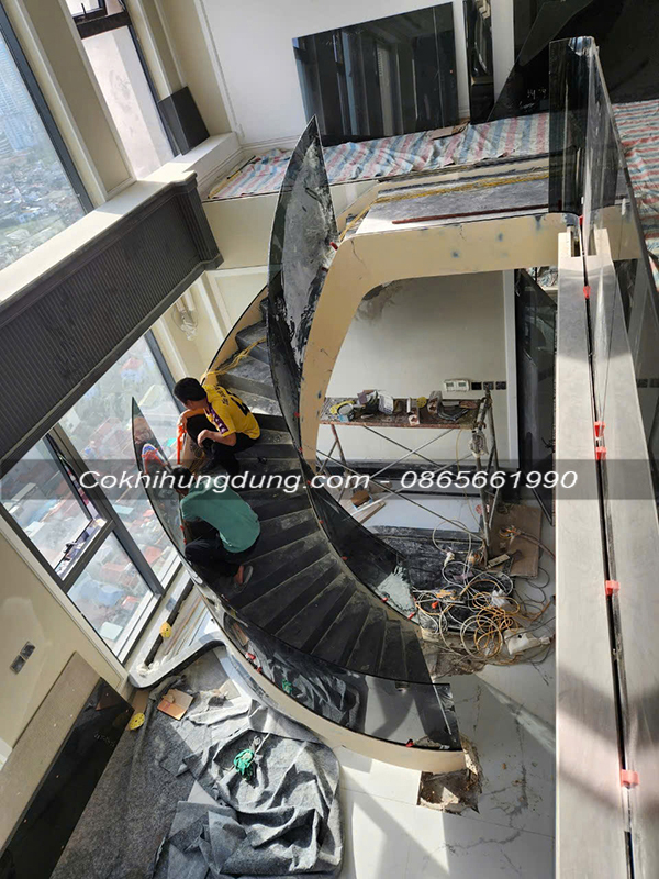 cầu thang gác lửng 01