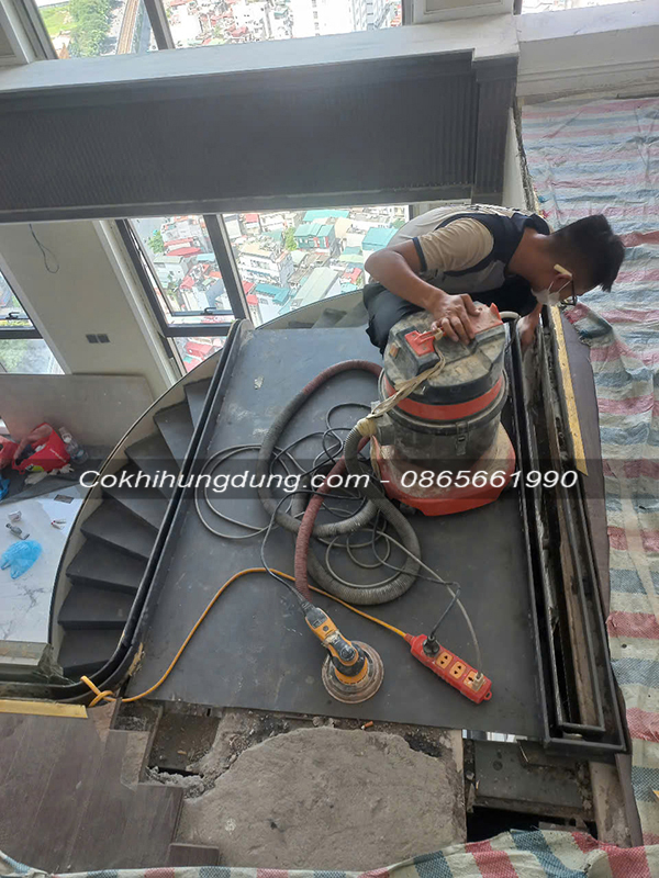 mẫu cầu thang xoắn ốc đẹp MS15