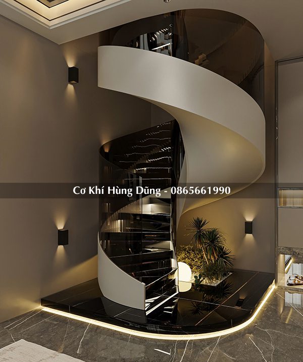 chia bậc cầu thang xoắn ốc MS01