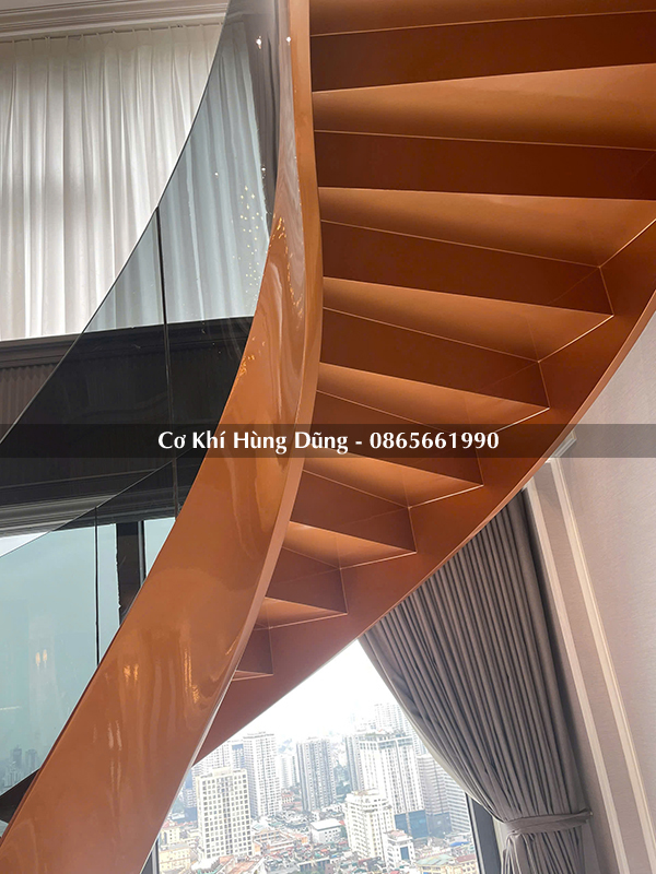 mẫu cầu thang xoắn ốc đẹp MS66