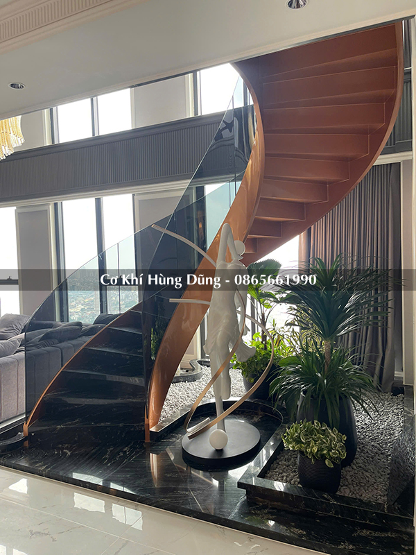 mẫu cầu thang xoắn ốc đẹp MS45