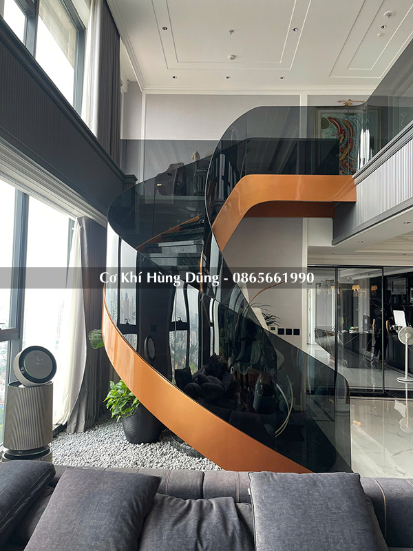 mẫu cầu thang xoắn ốc đẹp MS42