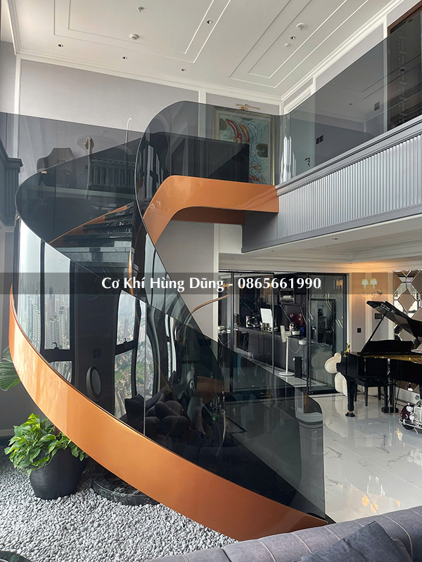 mẫu cầu thang xoắn ốc đẹp MS1