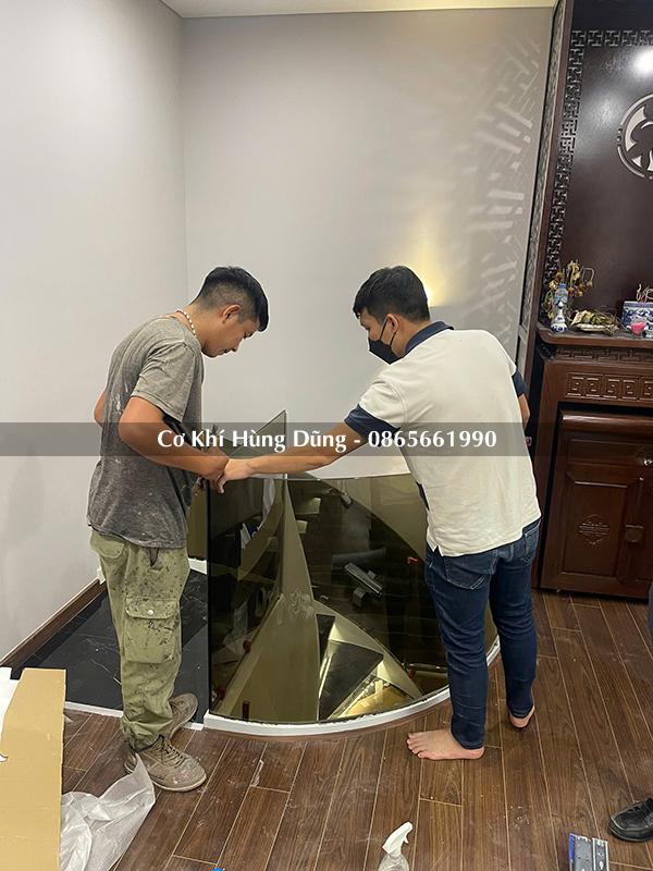 chia bậc cầu thang xoắn ốc MS02