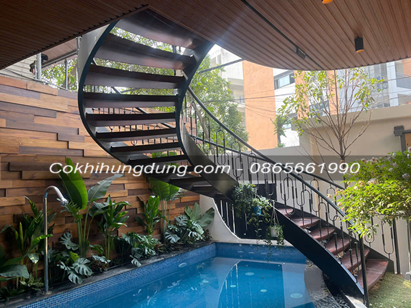 cầu thang xoắn ốc đẹp MS28