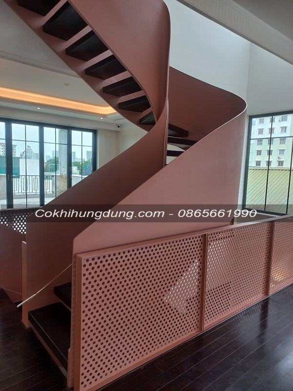 Cầu thang xoắn ốc giá rẻ tận gốc MS25