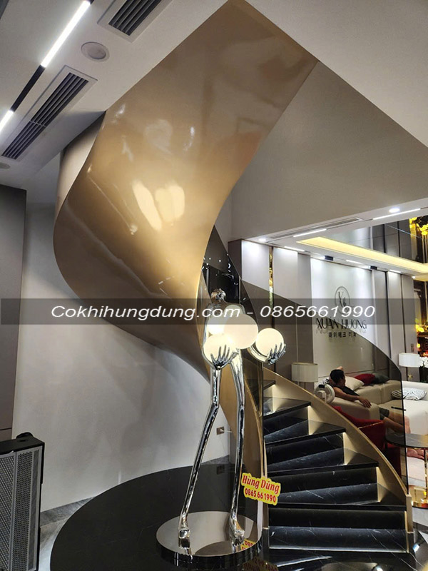 cầu thang xoắn ốc đẹp MS8