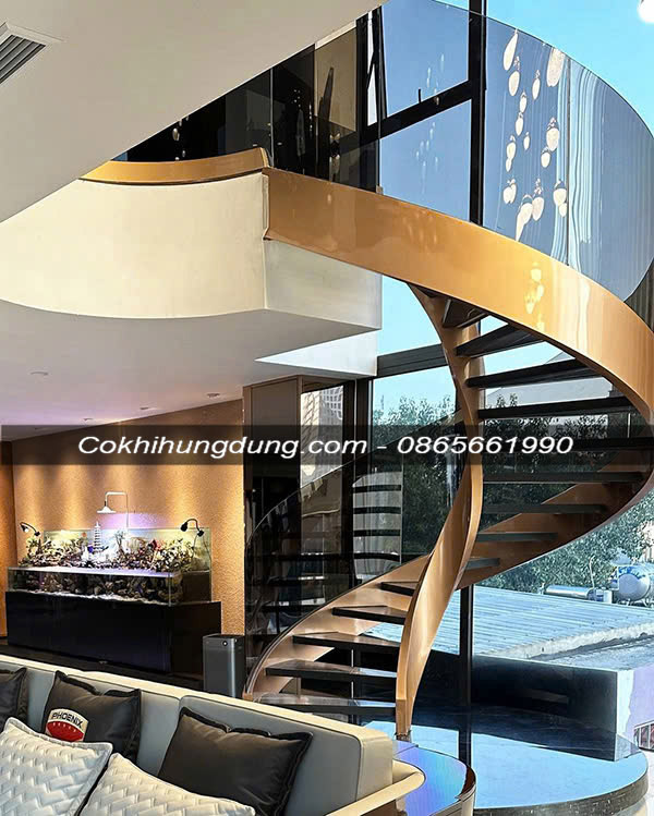cầu thang xoắn cho nhà nhỏ ms29
