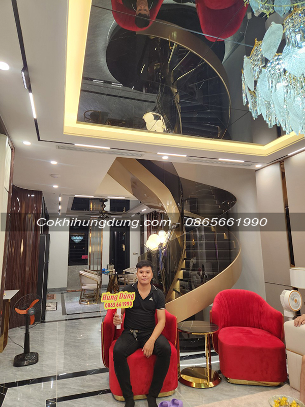 cầu thang xoắn ốc đẹp MS3
