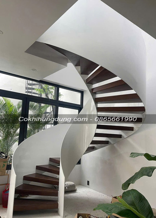 cầu thang xoắn ốc đẹp MS37