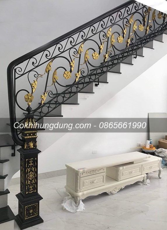 mẫu cầu thang sắt đẹp 27