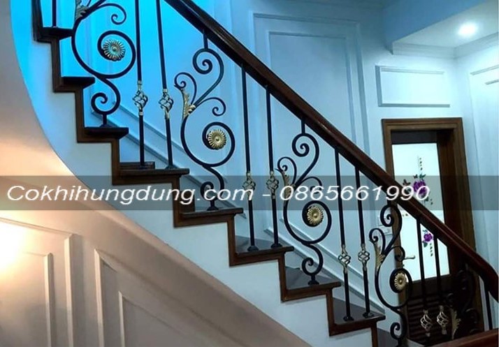mẫu cầu thang sắt đẹp 1