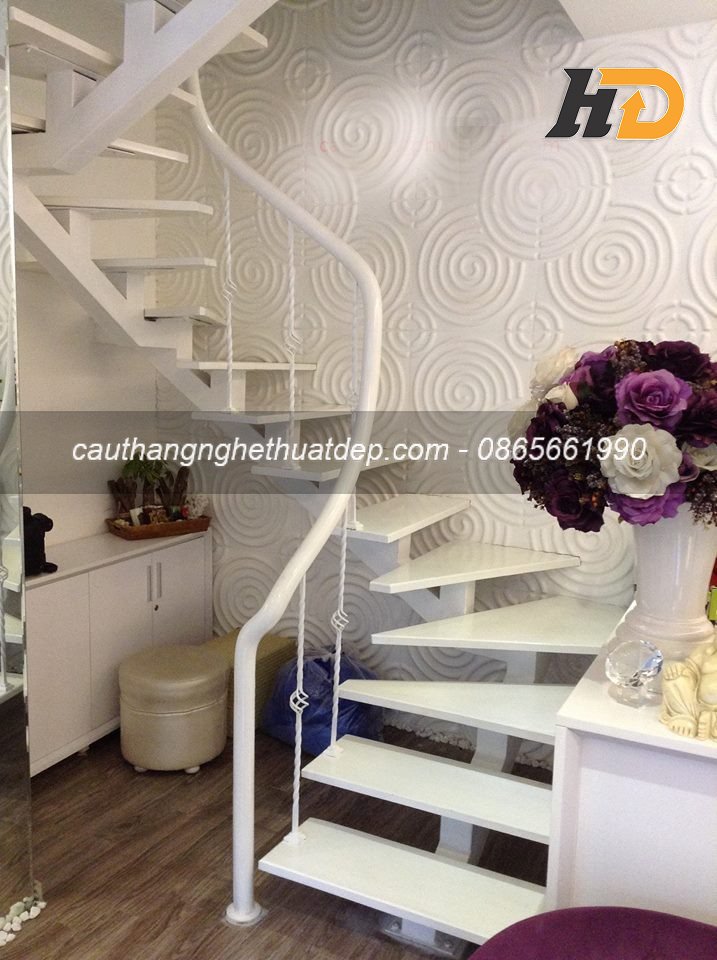 mẫu cầu thang sắt đẹp 30