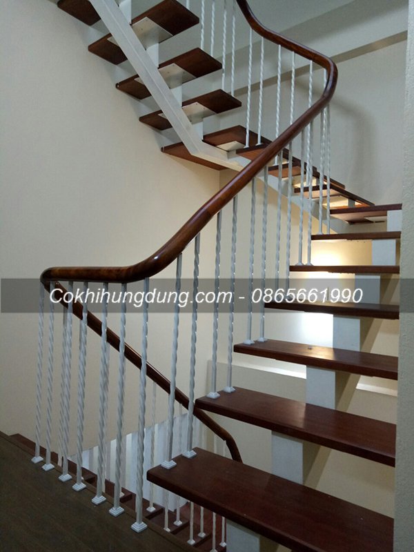 mẫu cầu thang sắt đẹp 16