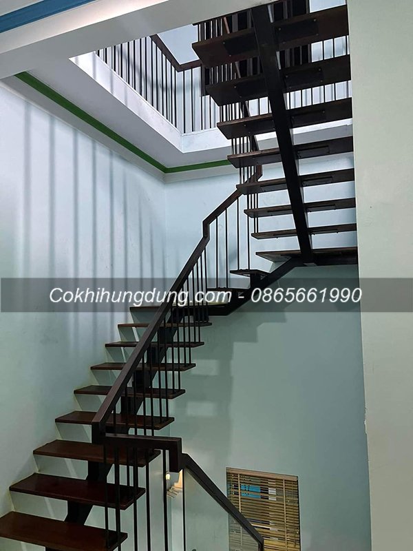 mẫu cầu thang sắt đẹp 31