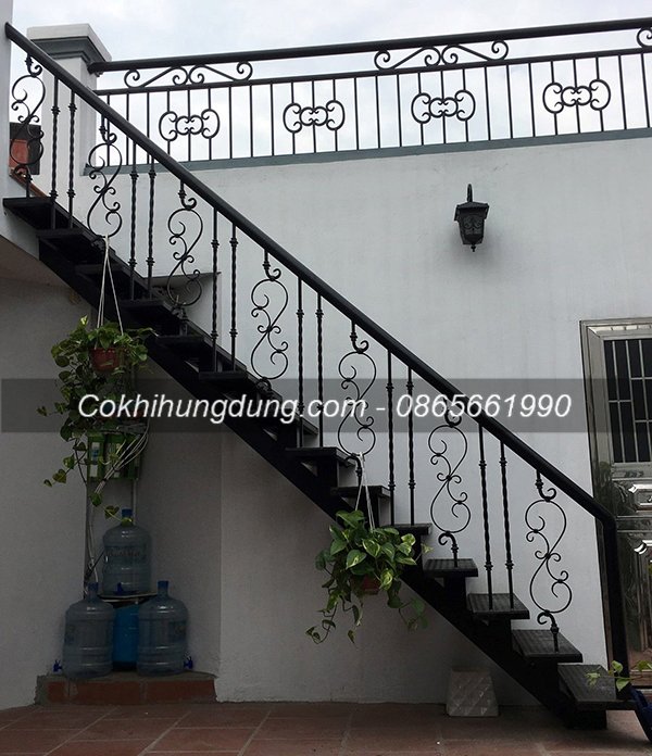 mẫu cầu thang sắt đẹp 33