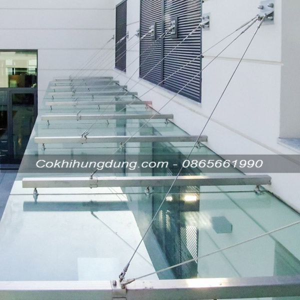 Mẫu mái kính cường lực đẹp MS33
