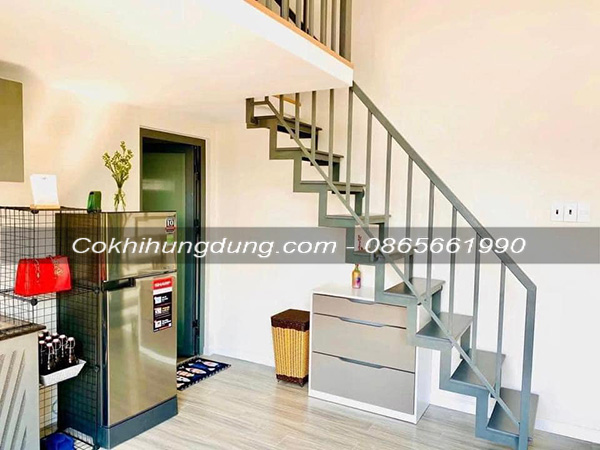 Cầu thang xương cá mini MS51