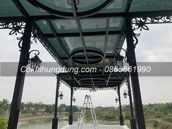 Mẫu mái kính cường lực đẹp MS35