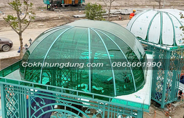 Mẫu mái kính cường lực đẹp MS40
