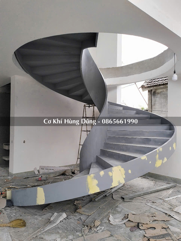 cầu thang xoắn ốc Nghệ An ms27