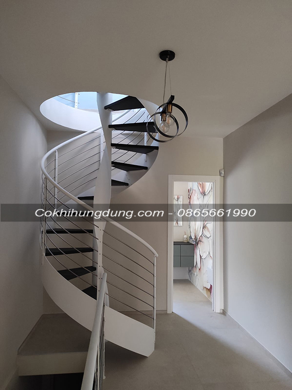 Kích Thước Cầu Thang Xoắn Ốc Bằng Sắt MS1