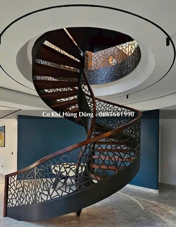 Kích Thước Cầu Thang Xoắn Ốc Bằng Sắt MS9