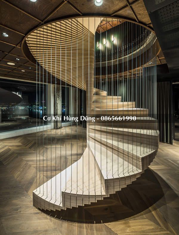 Thi công cầu thang xoắn ốc tại Hòa Bình 03 Thi công cầu thang xoắn ốc tại Hòa Bình 03