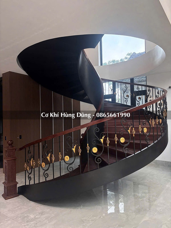 chia bậc cầu thang xoắn ốc MS08