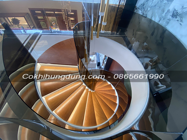 cầu thang xoắn gác lửng 07